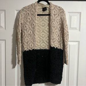 Anthropologie Colorblock Cardigan size small